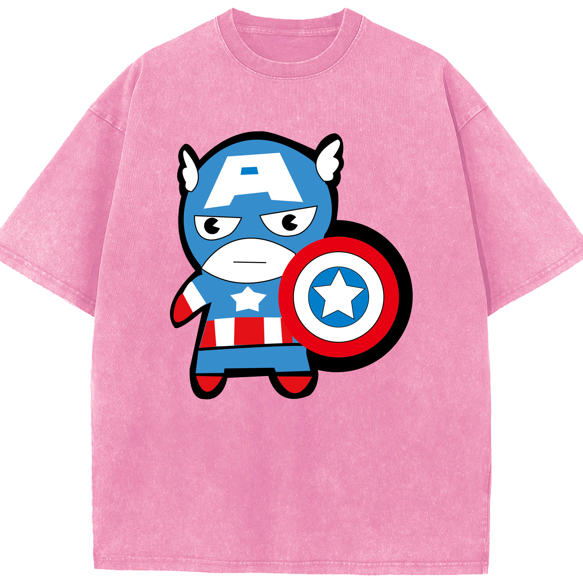 （画像用） アベンジャーズ The Avengers 綿100% ヴィンテージ風 半袖Tシャツ（フロントプリント）